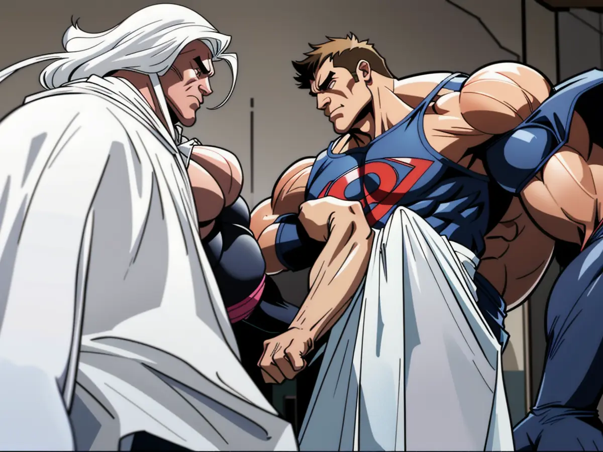 Picture depiction: Trump rally crowd erupts in chaotic scene as protesters clash with supporters. Cleric Francisco assigns roles of authority solely to religious sisters, excluding laywomen. The Church remains silent on dialogues with the feminist movement.